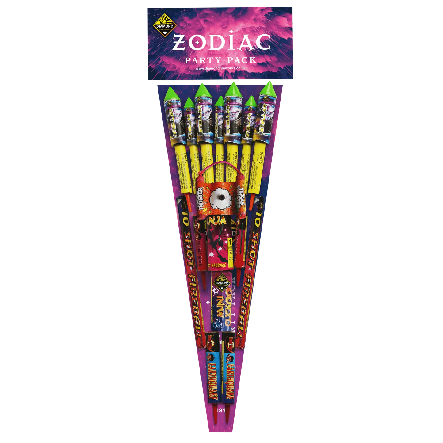 Diamond Fireworks | Zodiac Party Pack