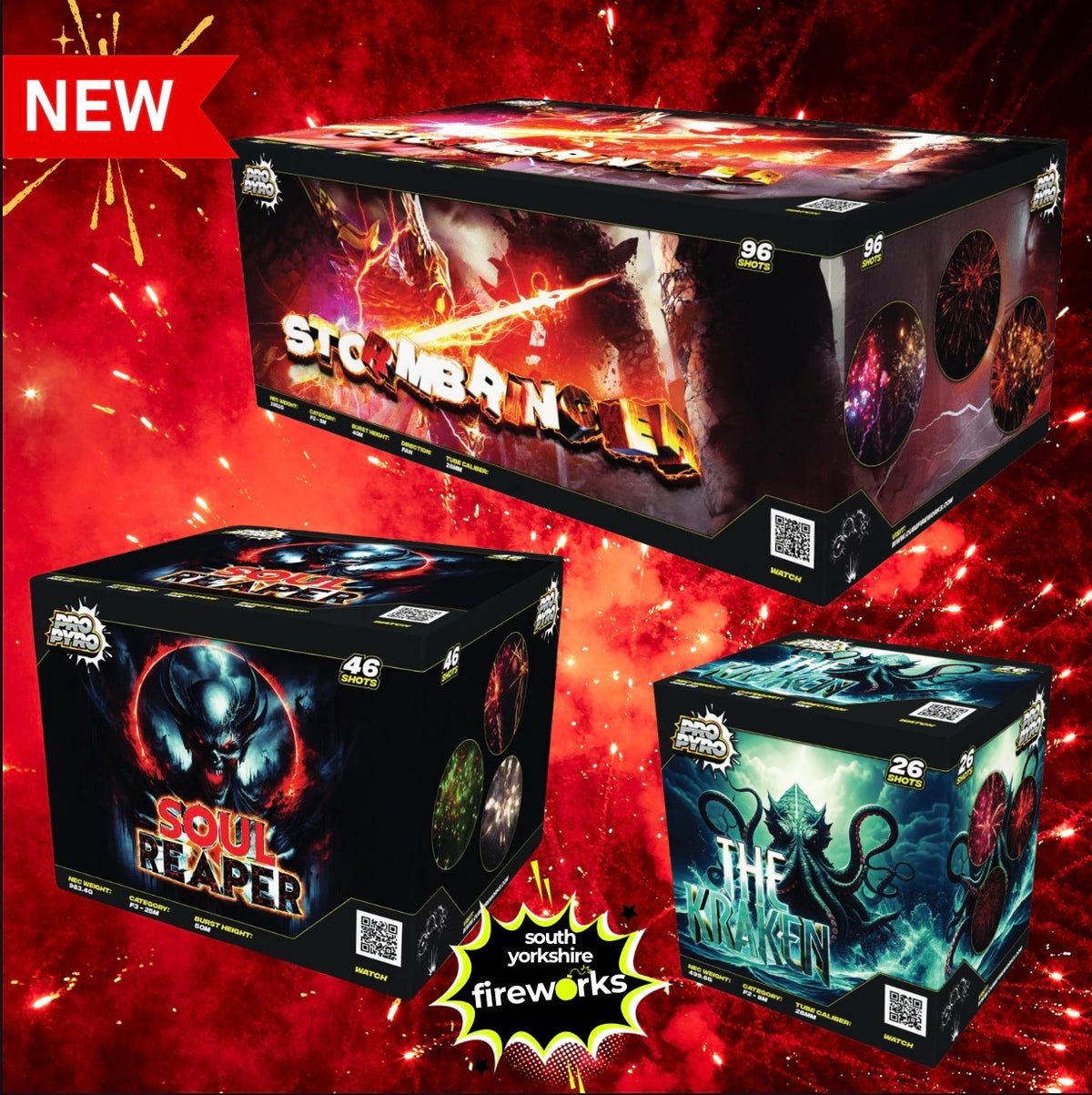 South Yorkshire Fireworks | Pro Pyro Bakers Bundle