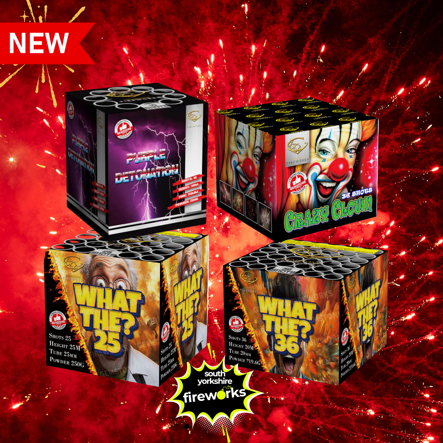 South Yorkshire Fireworks | Cake Topper Bundle