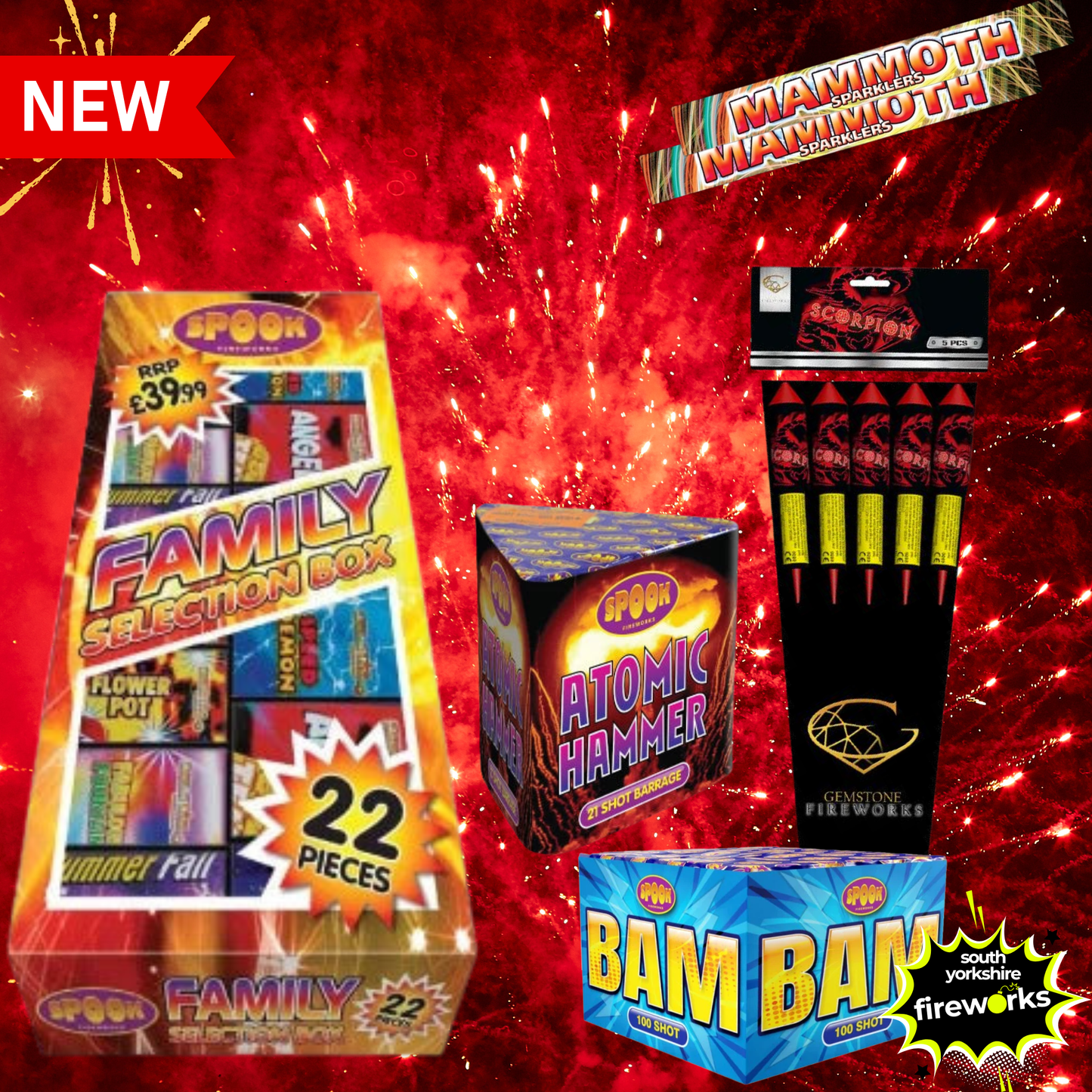 South Yorkshire Fireworks | SkyFire 50 Bundle
