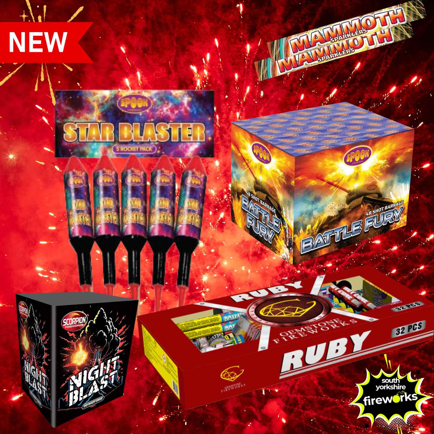 South Yorkshire Fireworks | Fireball Fusion Bundle