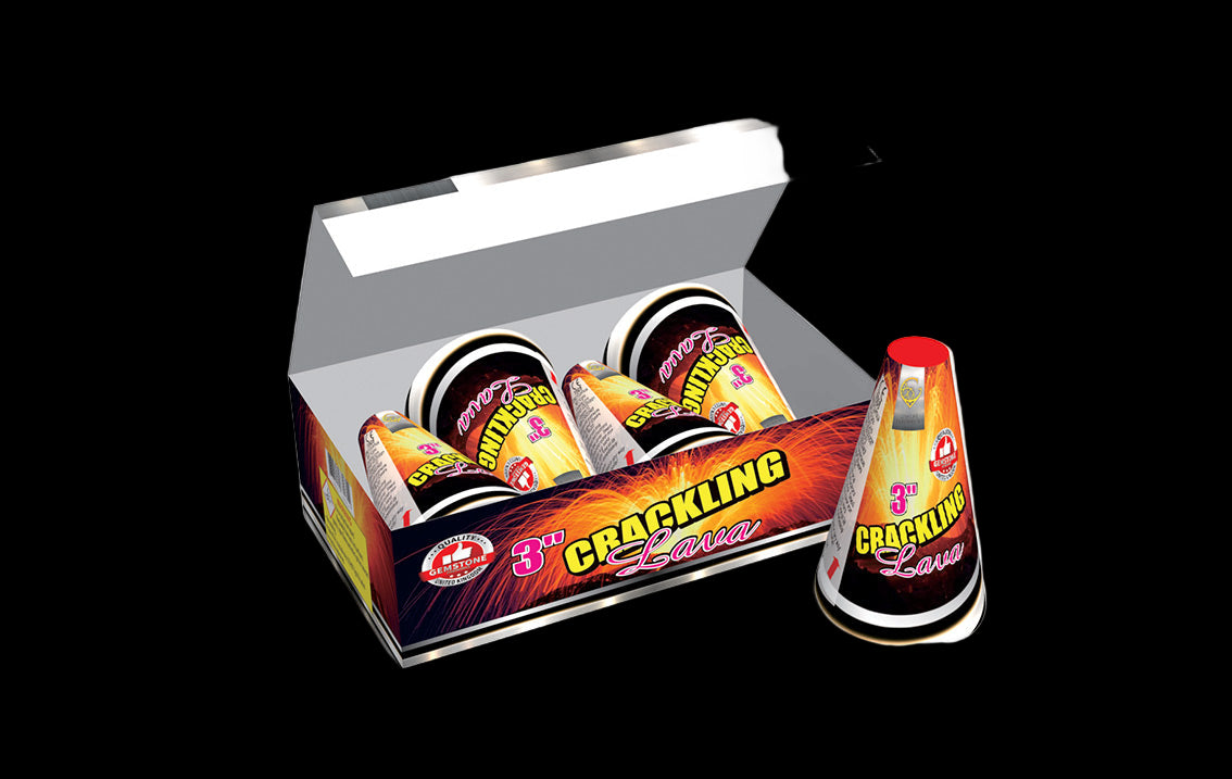 Gemstone Fireworks | Crackling Lava