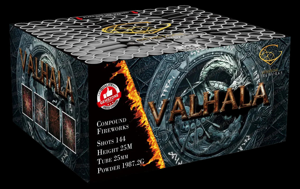Gemstone Fireworks | Valhala Compound Barrage