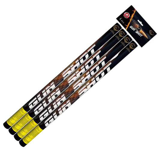 Gemstone Fireworks Gun Shot - 4 Pack 5 Shot Roman Candles
