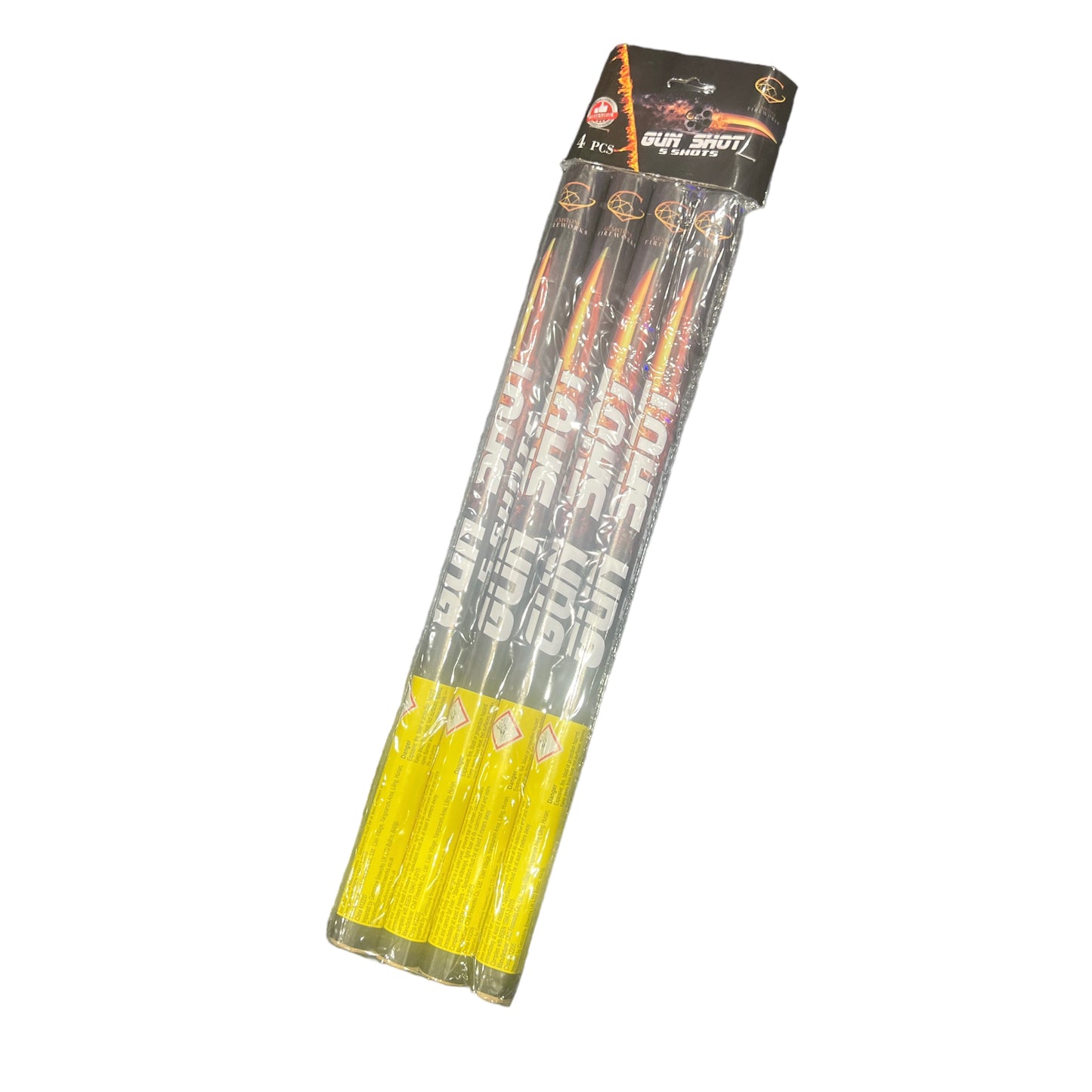 Gemstone Fireworks Gun Shot - 4 Pack 5 Shot Roman Candles