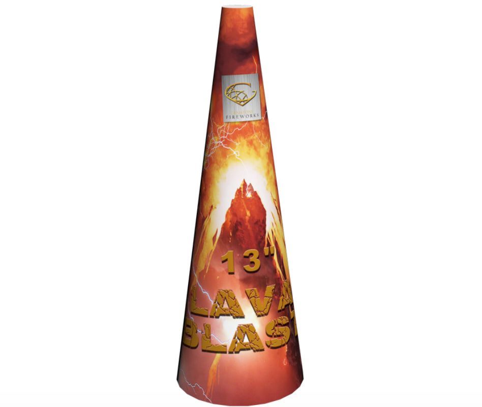 Gemstone Fireworks | Lava Blast 13 Inch Fountain (Single)