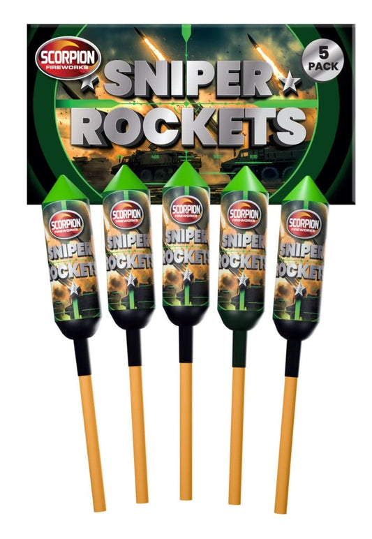 Scorpion Fireworks | Sniper Rockets 5 Pack