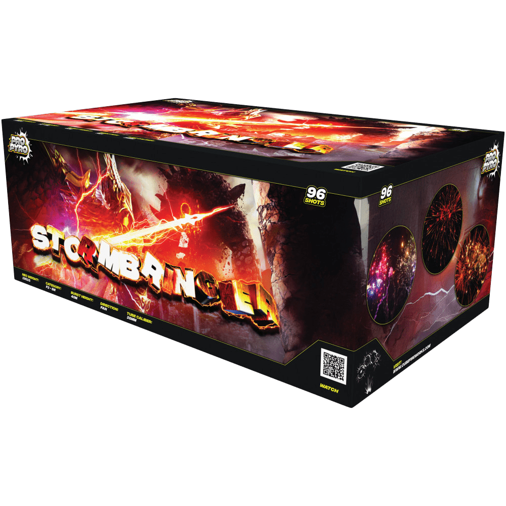 Pro Pyro | Storm Bringer 96 Shot Display Barrage – SOUTH YORKSHIRE ...