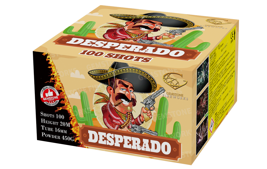 Gemstone Fireworks | Desperado 100 Shot Barrage