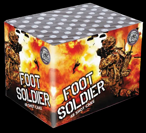 Bulldog Fireworks | Foot Soldier 48 Shot Cake