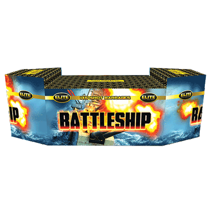 Bright Star Fireworks | Battleship 145 Shot Fan Barrage