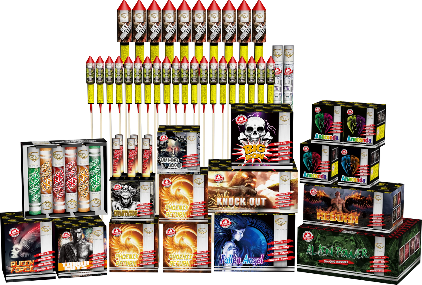 Gemstone Fireworks | Pyro Show Display Selection Box