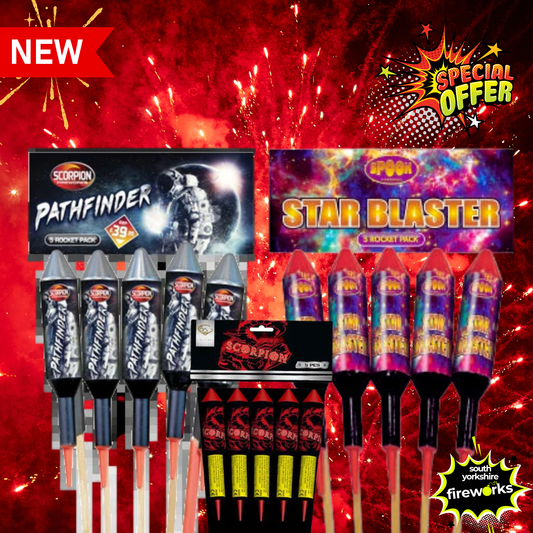 South Yorkshire Fireworks | Rocket Topper Bundle