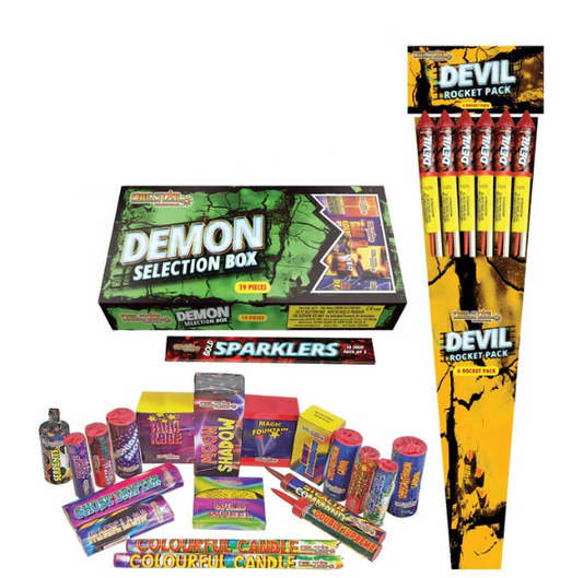 Firestar Fireworks | Demon Display Pack 30 Piece Selection Box