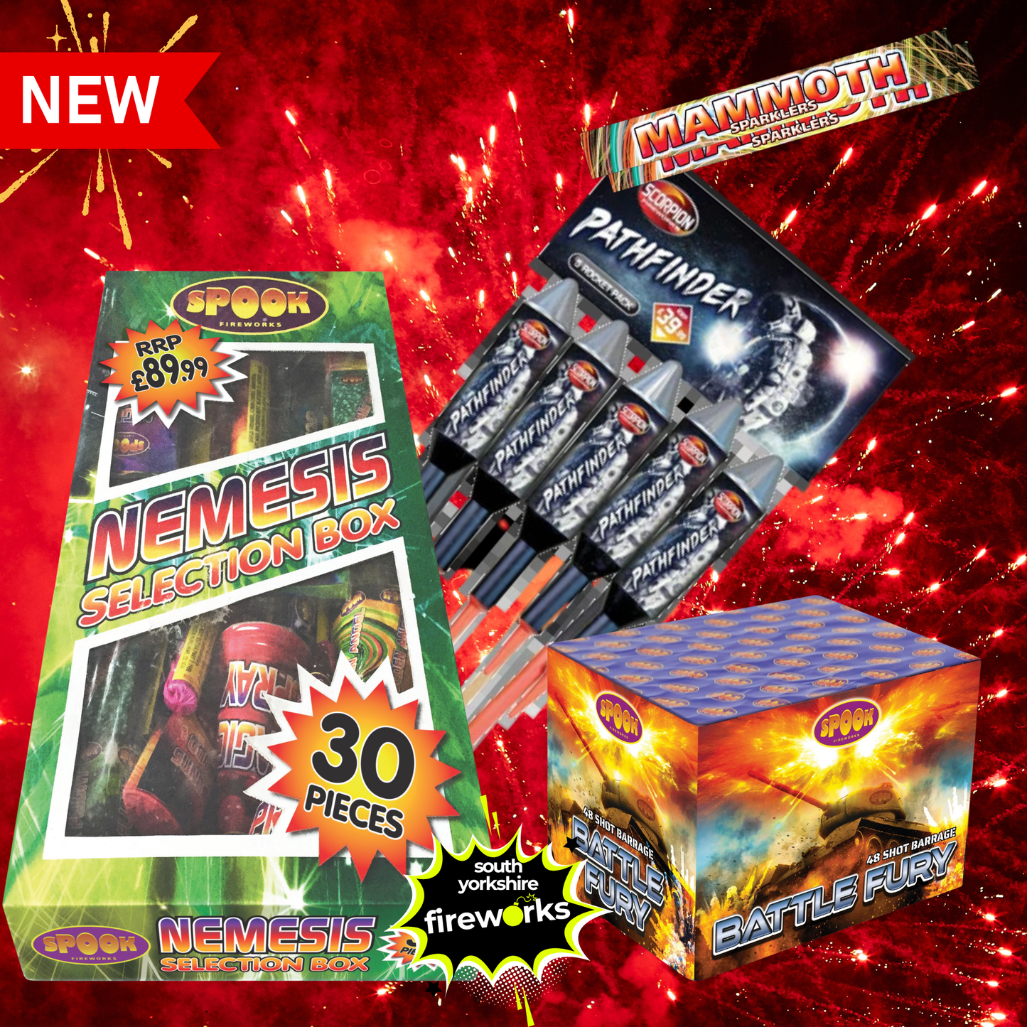 South Yorkshire Fireworks | Glow Box Bundle