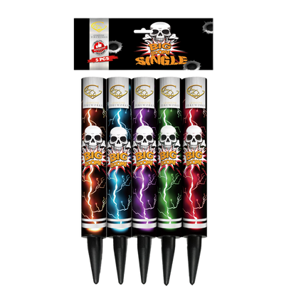 Gemstone Fireworks | Big Boom Single Shot Candle 5 Pack