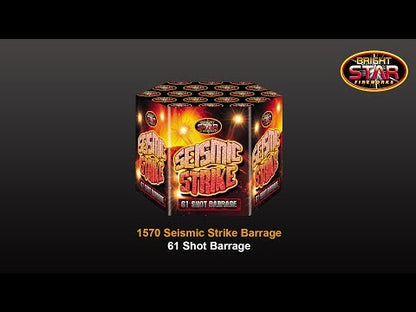 Bright Star Fireworks | Seismic Strike 61 Shot Barrage