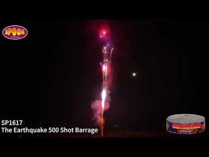 Spook Fireworks | Earthquake 500 Shot Barrage