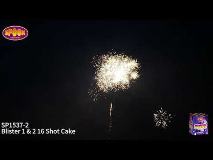 Spook Fireworks | Blister 1 & 2 16 Shot Barrage Pack