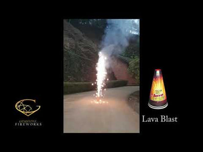 Gemstone Fireworks | Lava Blast 13 Inch Fountain (Single)