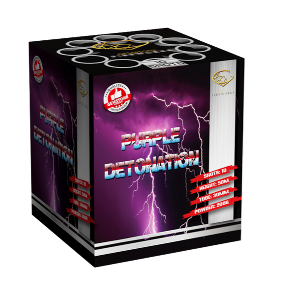 Gemstone Fireworks | Purple Detonation Barrage – SOUTH YORKSHIRE FIREWORKS